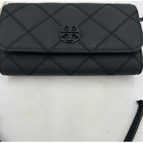 Women's Tory Burch matte chain wallet Crossbody NWT - Picture 2 of 12